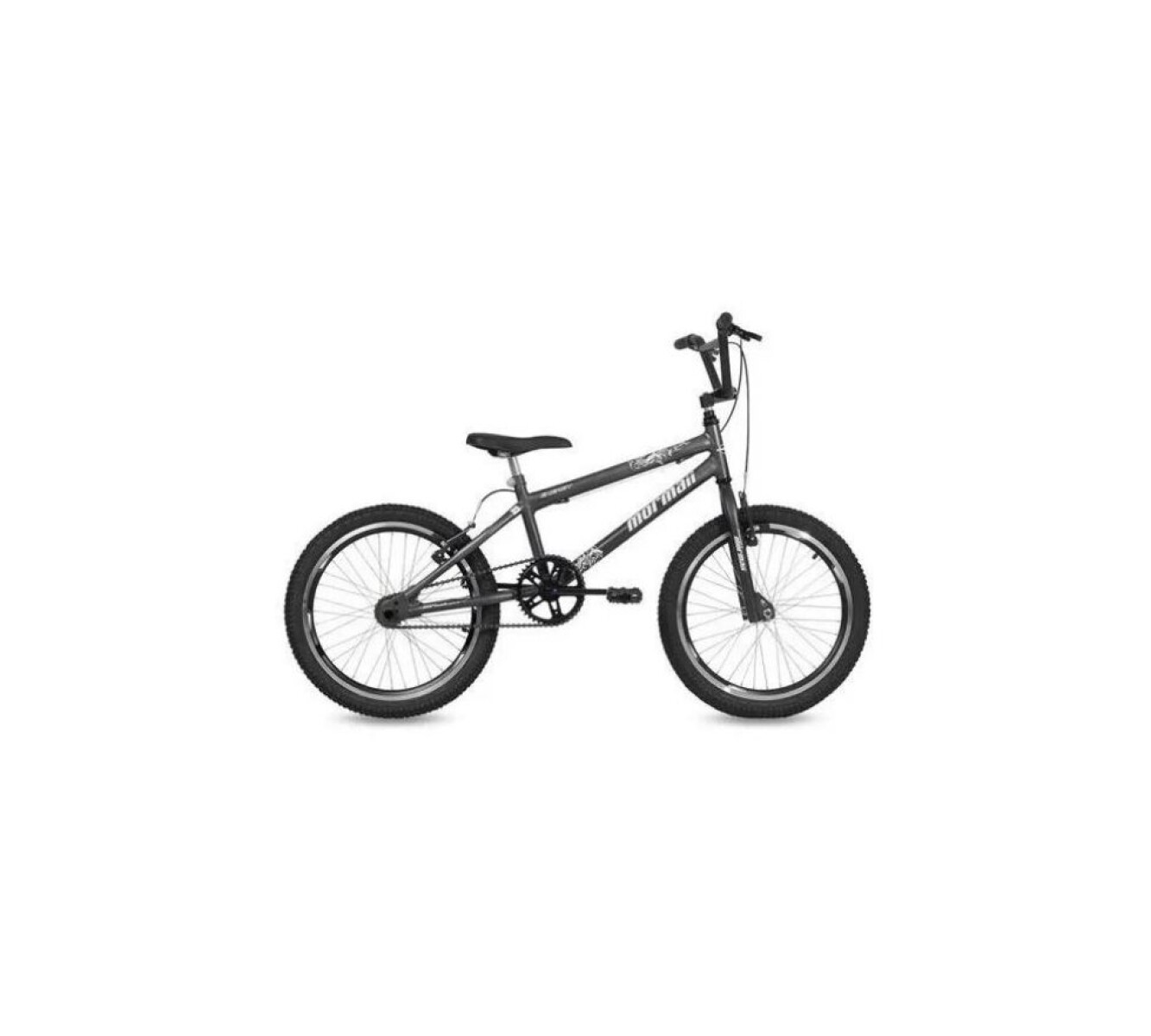 Bicicleta Rodado 20 Cross Niños Bikes - Mormaii - Gris Grafito 