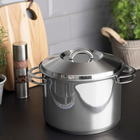 Olla alta con asas modelo SOLAR, 9,55 Lts. -TRAMONTINA TF1675