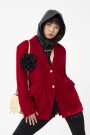 BLAZER DE FIT MODERNO Rojo