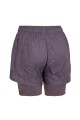 SHORT MUJER TOPPER CRINKLED 2IN1 Gris
