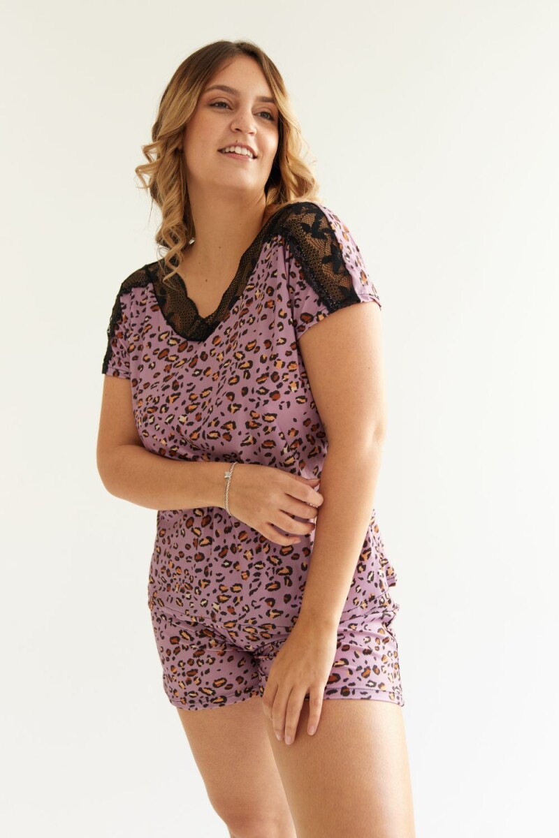 Conjunto Bloom - Print Violeta 