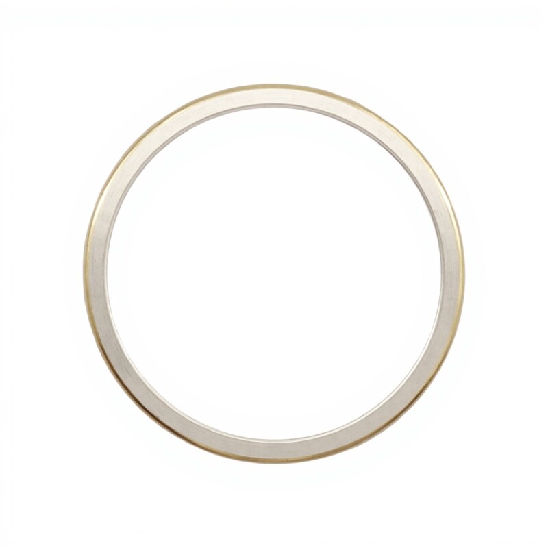 Anillo Numeros romanos-Plata y Oro-Sin Piedra-AN5141 sinpiedra