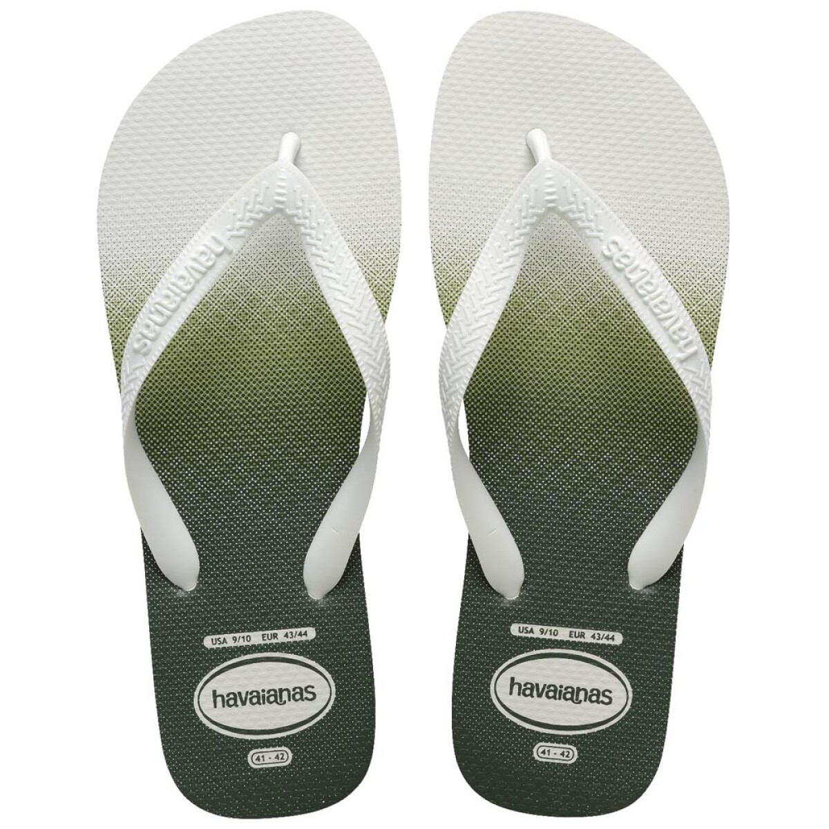 Sandalias Havaianas Top Basic FC Hombre - Blanco Blanco Verde 
