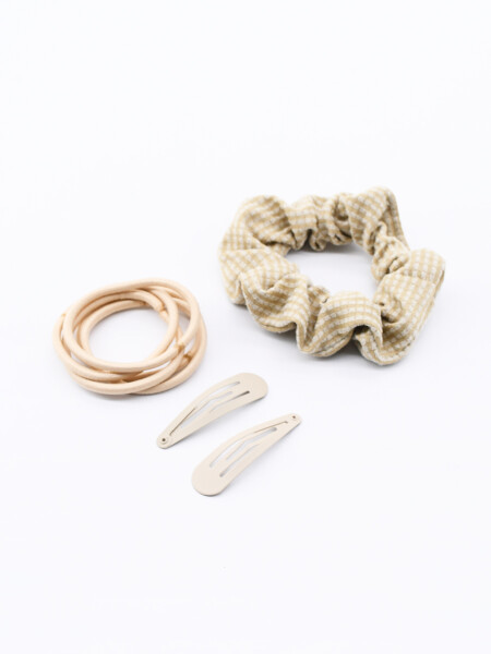 COLEROS Y SAPITOS PACK X 8 BEIGE