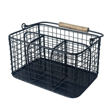 ORGANIZADOR DE CUBIERTOS HIERRO BLANCO 37449