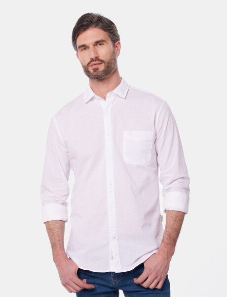 CAMISA DE LINO Blanco