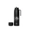 Termo brio premium 1 litro con pico cebador en acero inox Negro