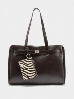 Bolso Para Portátil 13" Colgado De Piel marron
