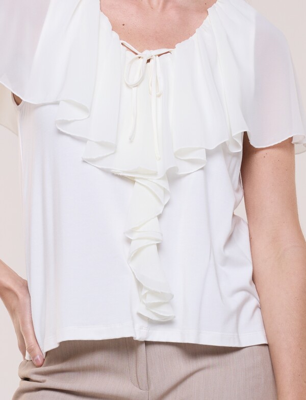 Blusa Volados CRUDO