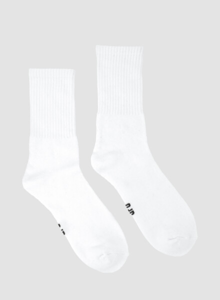 Medias deportivas lisas con felpa interior Blanco