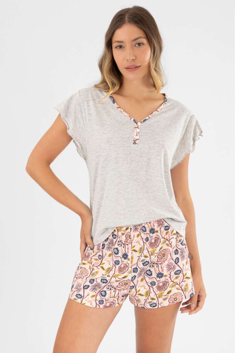 Pijama faustina duo - Gris 