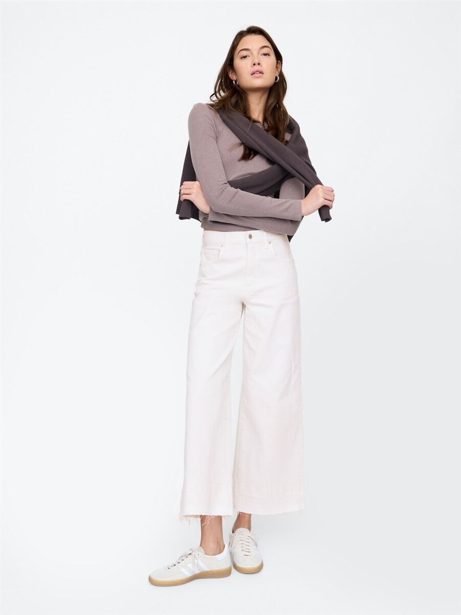 Jean Wide Leg Mujer - Milk 