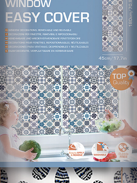 WALLPOPS BLUE AZULEJOS WINSOWS FILM N/A