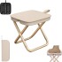 Asiento Plegable Portátil Tipo Cartera – Camping, Pesca, Picnic BEIGE