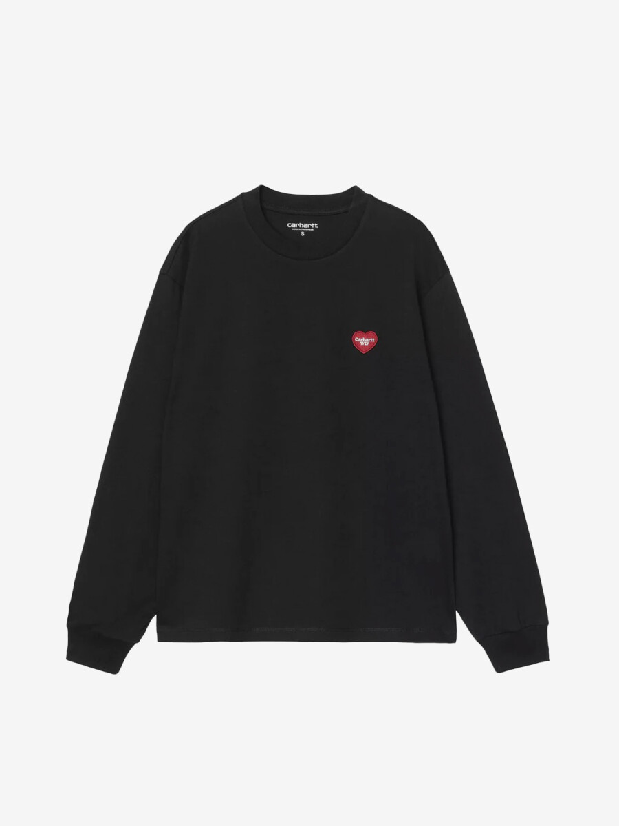 W' L/S HEART PATCH T-SHIRT 