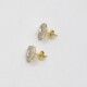 Caravanas En Oro18K Y Platino Con Brillantes Estilo Antiguo Caravanas En Oro18K Y Platino Con Brillantes Estilo Antiguo