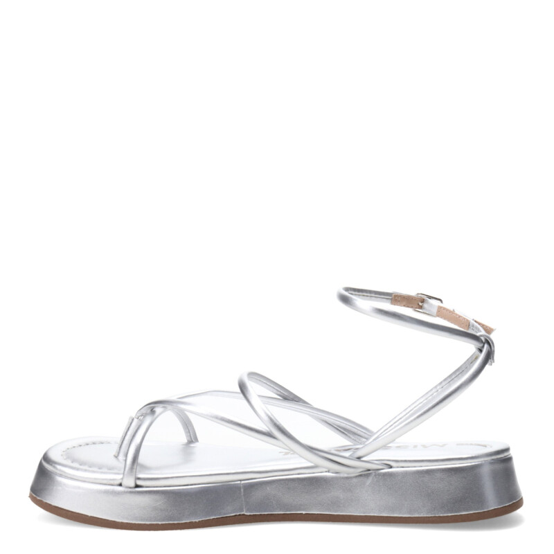 Sandalias de Mujer Miss Carol DAVV con tiras finas Plateado