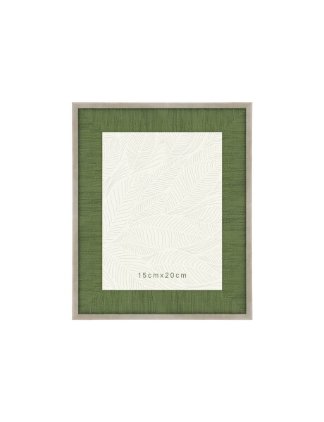 PORTARRETRATO PS 15X20CM TEXTURADA NATURAL Y VERDE PORTARRETRATO PS 15X20CM TEXTURADA NATURAL Y VERDE
