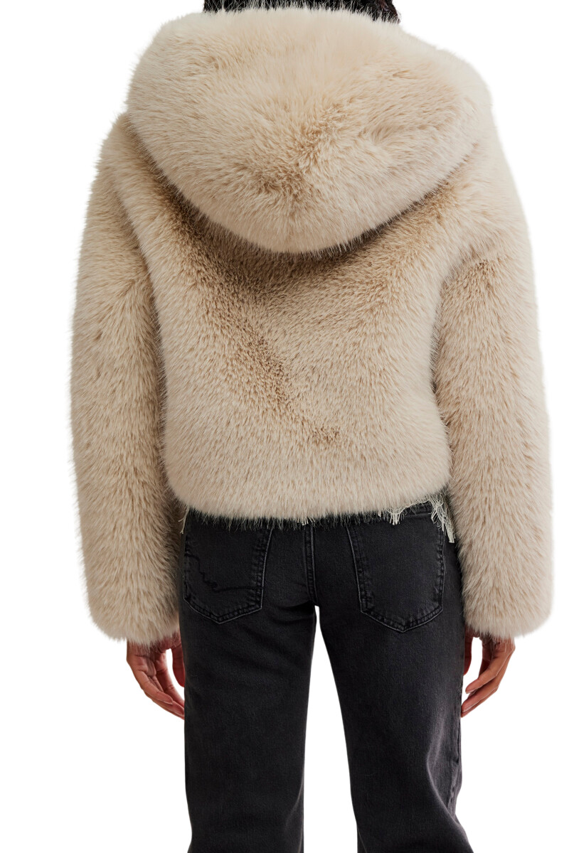 CHAQUETA PELO Marfil