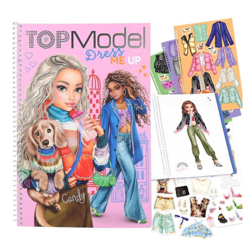 Cuaderno Dress Me Up grande 168 stickers Top Model Cuaderno Dress Me Up grande 168 stickers Top Model