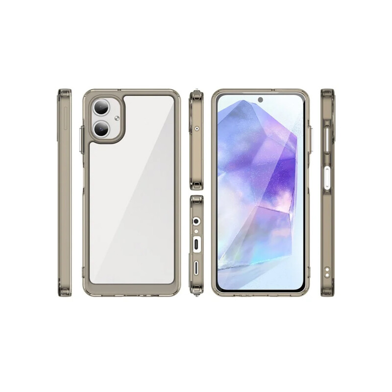 Protector para Samsung Galaxy A06 bordes color gris Protector Para Samsung Galaxy A06 Bordes Color Gris