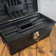 Caja de herramientas valija con bandeja 43,4 x 24,4 x 20,4 cm NEGRO