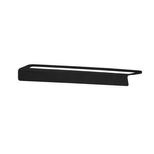 TOALLERO RECTO LARGO METAL ACERO INOXIDABLE NEGRO MATE NEGRO