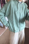 Campera agua reversible Verde agua