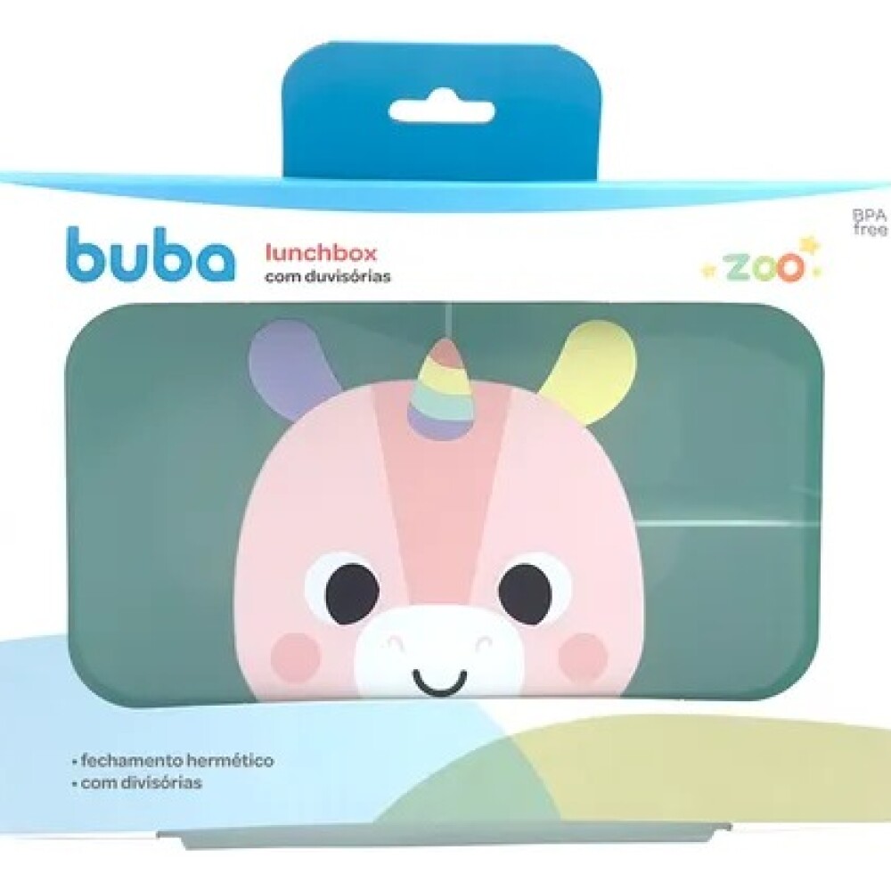 Tupper Lunchera divisiones FLY BUBA unicornio