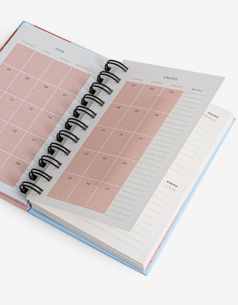 Agendas y Calendarios Agendas Agenda 2026 Travel Size Flores - Combinacion Multicolor
