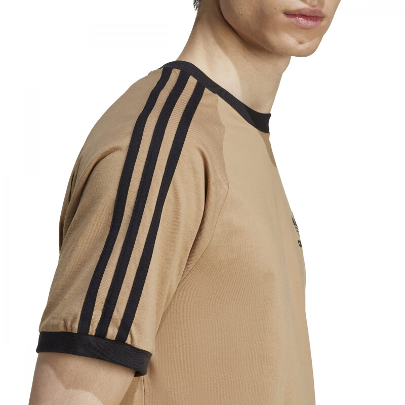 REMERA ADIDAS 3-STRIPES TEE Hombre JY1370 Marron-negro