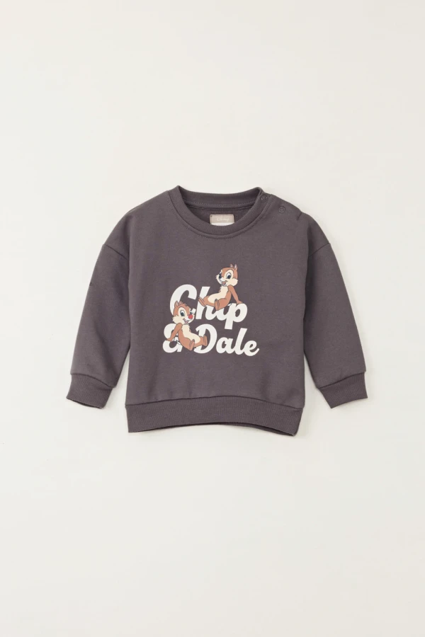 Buzo deportivo estampado Gris