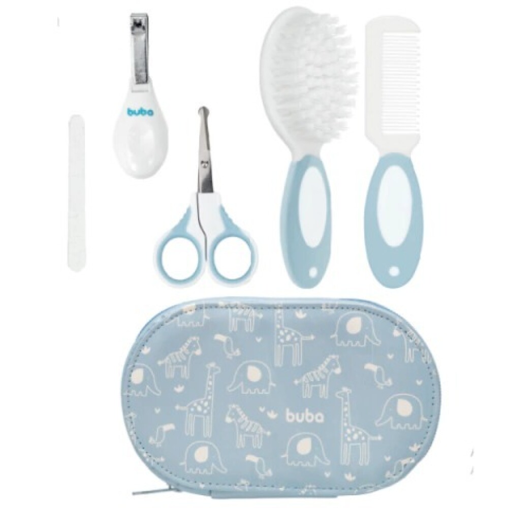 Set cuidados higiene clasico neccesaire BUBA celeste