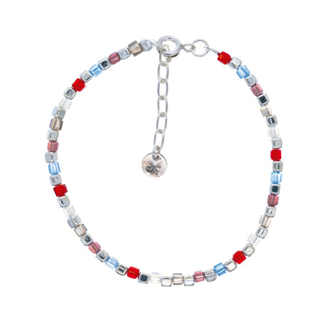 Pulsera de plata 925 y acrílico. Pulsera de plata 925 y acrílico.