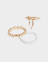 Sets Anillos Moño Set De Anillos Con Moño - Dorado