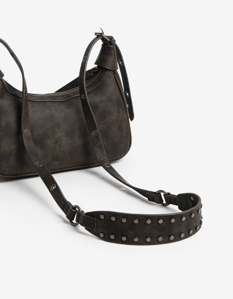 Bandoleras Bandolera Con Tachas Marron - Marron Medio