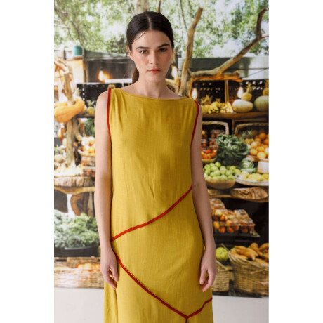 Pre Venta Vestido Trazos Pistacho Y Bordo