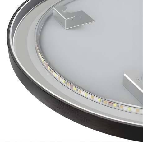 Espejo Vertical Lumax Moddy Marco Ovalado y Luz Led 50x70cm Negro