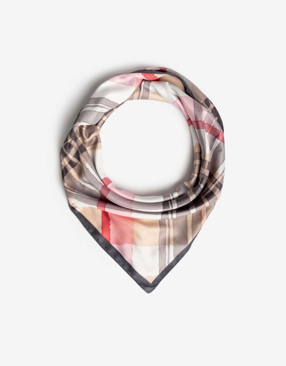 Pañuelo De Material Reciclado Escocés - Combinacion Multicolor 