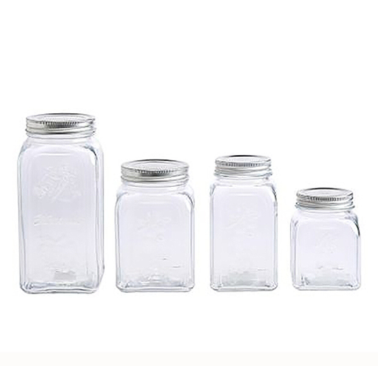 SET de 3 Frascos de Vidrio -8707987 - Sin color 