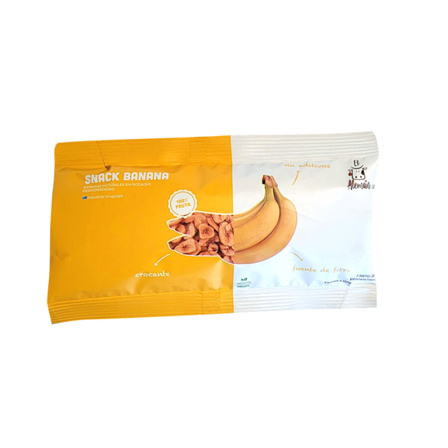 Snack saludable de banana 25g El Aleman Snack saludable de banana 25g El Aleman