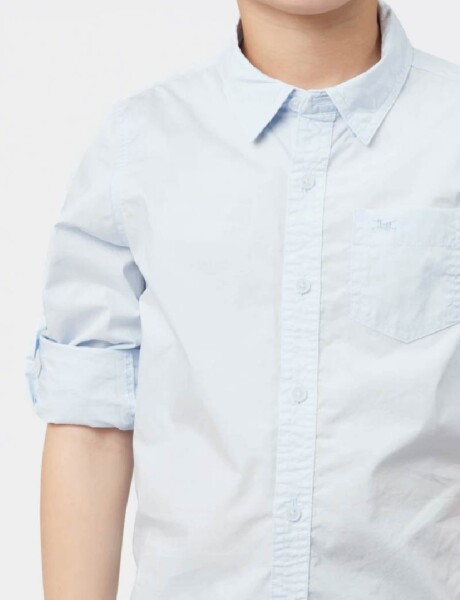 CAMISA LISA Celeste