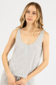 GREY MELANGE BUTTON GRIS MELANGE