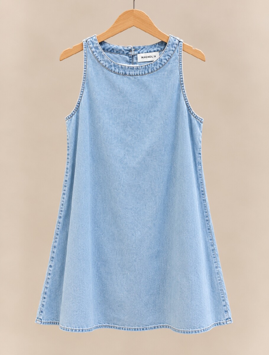 Vestido Veri - Denim Celeste 