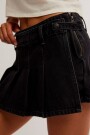 SKORT DENIM Negro