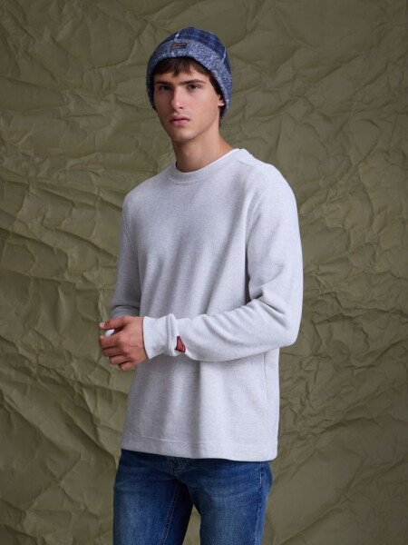 FLEECE PALERMO GRIS CLARO MELANGE