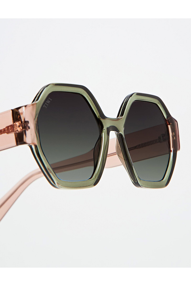 Lentes Tiwi Valette Shiny Bicolor Green / Pink With Burgundy Grad