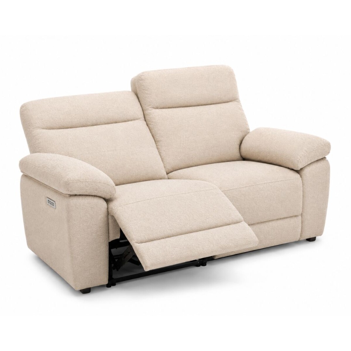 Sofá Recliner Eléctrica 3 Cuerpo Beige 