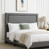 RESPALDO DE PARED FRENCH PANEL GRIS - QUEEN