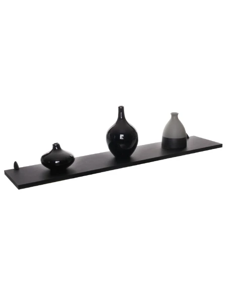 ESTANTE CON SOPORTE NEGRO NEGRO